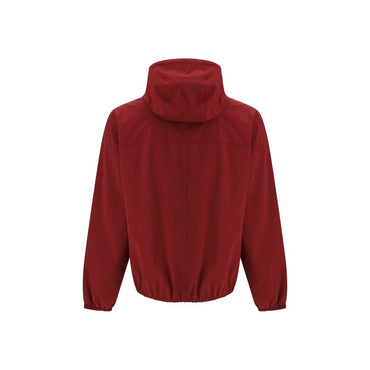 Brunello Cucinelli Bordeaux Polyamide Shell Jacket
