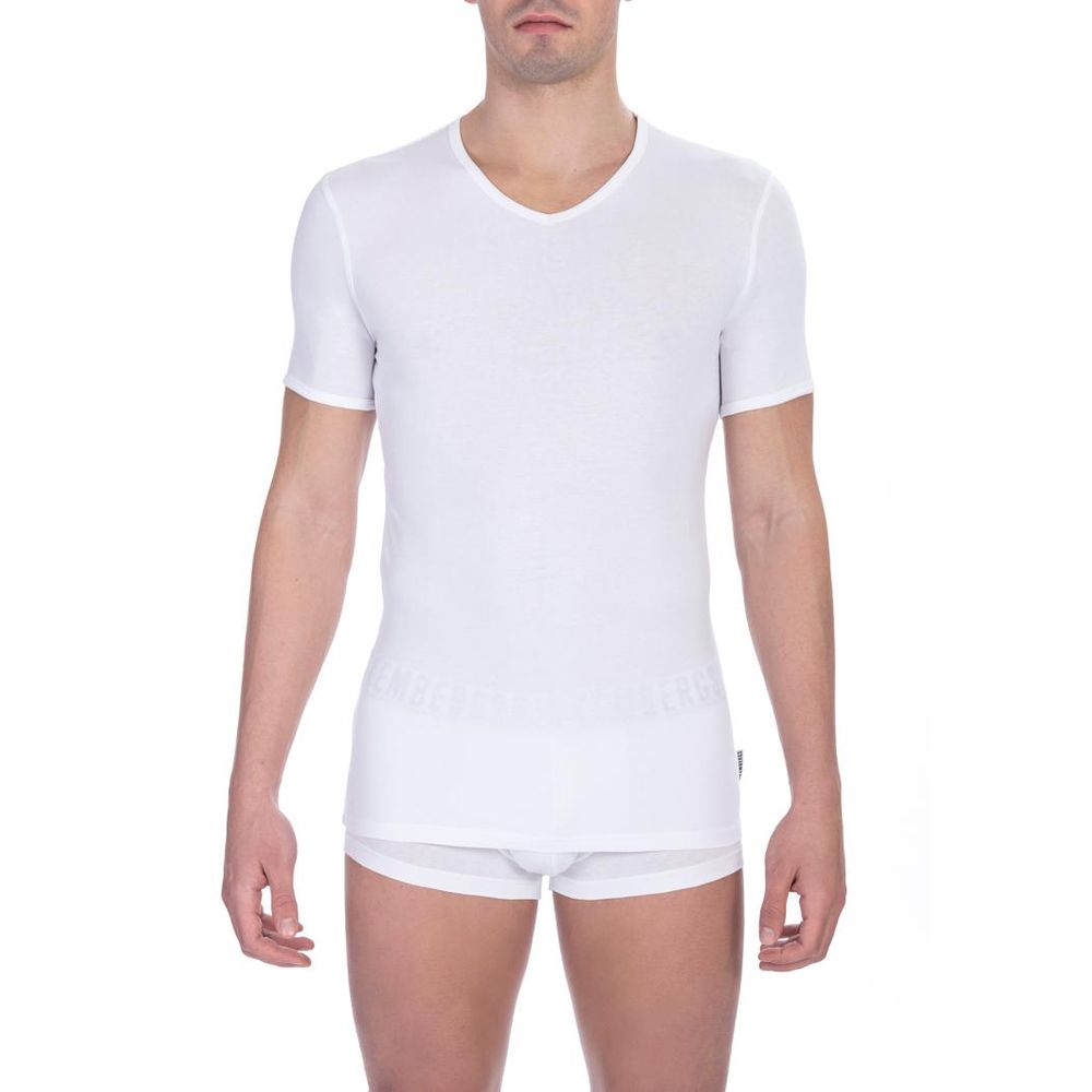 Bikkembergs White Cotton T-Shirt
