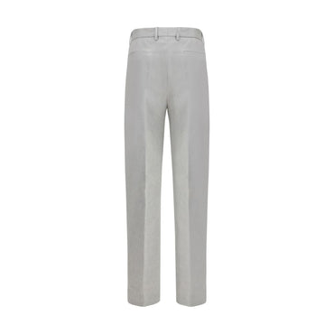 Brunello Cucinelli Gray Wool Casual Pants