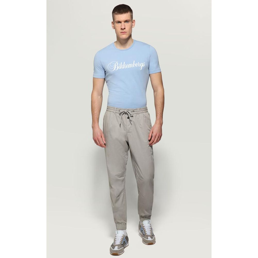 Bikkembergs Light Blue Cotton T-Shirt