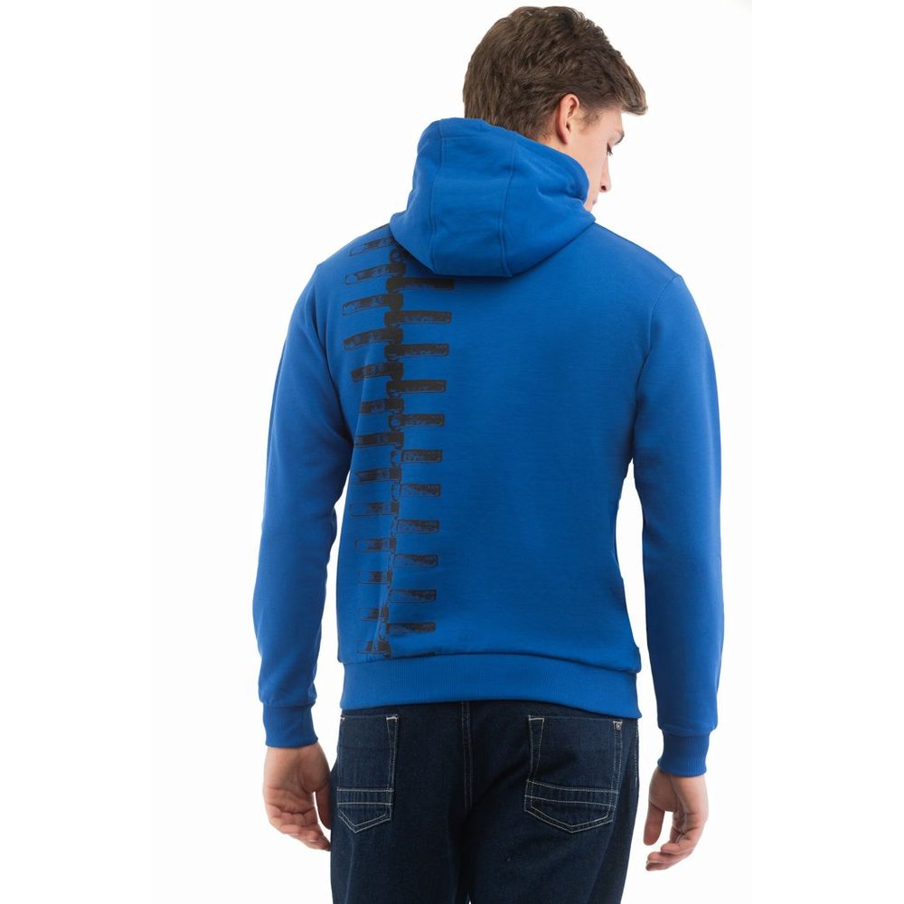 Bikkembergs Blue Cotton Sweatshirt
