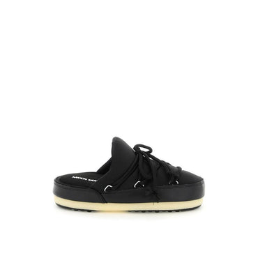 Moon Boot Black Nylon Mules