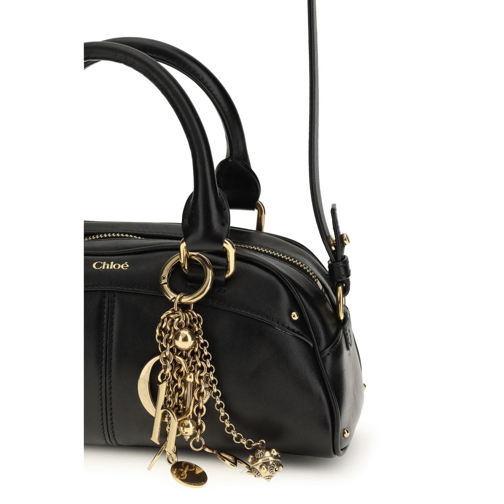 Chloé Black Calf Leather Bos Taurus Shoulder Bag