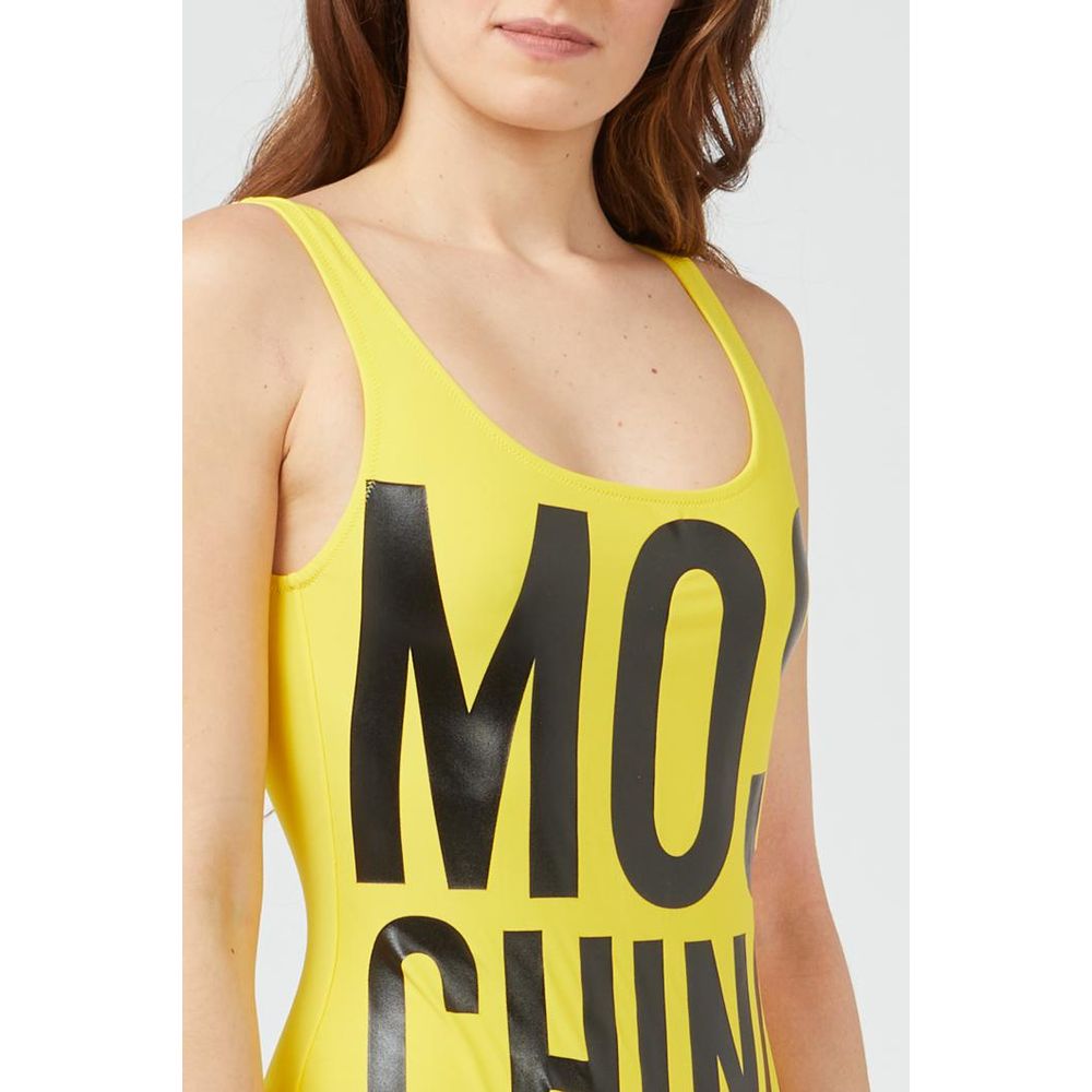 Moschino Yellow Polyamide One-Piece Swimsuit