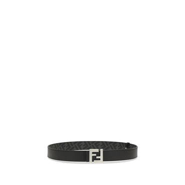 Fendi Black Calf Leather Bos Taurus Regular Belt