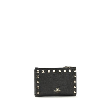 Valentino Garavani Black Calf Leather Bos Taurus Wallet
