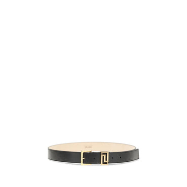 Versace Black Calf Leather Bos Taurus Belt