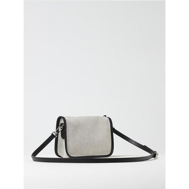 Longchamp Natural Canvas And Leather Handbag