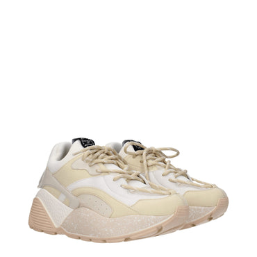Stella McCartney Beige Leather Chunky Sneakers
