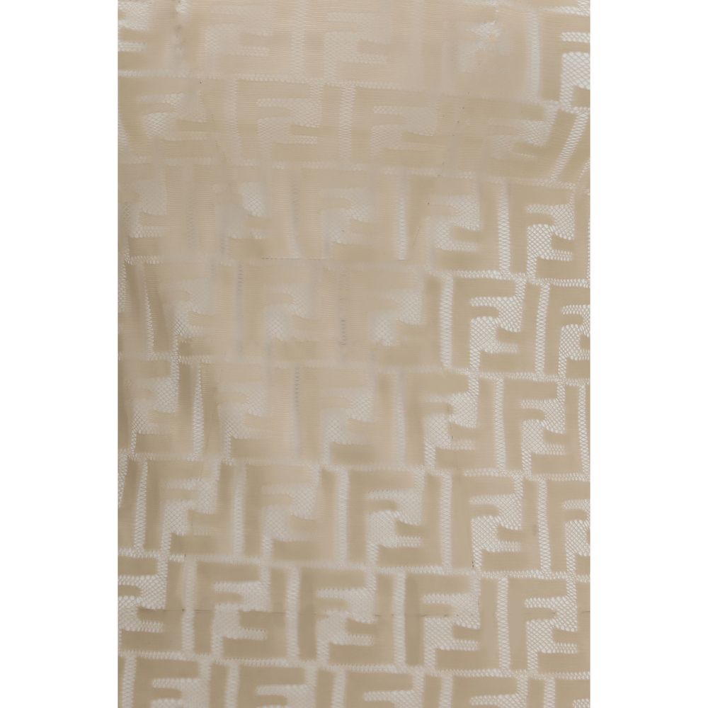 Fendi Multicolor Polyamide Sleeveles T-Shirt