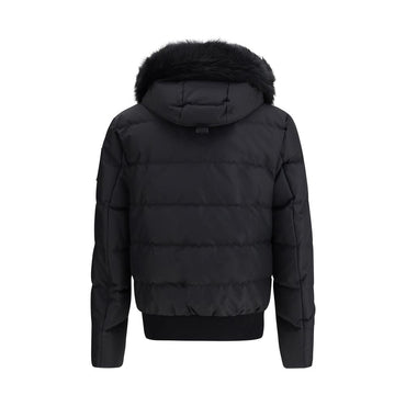 Moose Knuckles Black Polyester Bomber