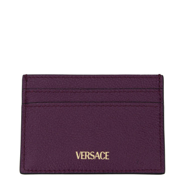 Versace Purple Leather Cardholder