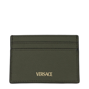 Versace Green Leather Cardholder