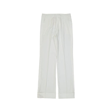 BLANCA VITA White Polyester Casual Pants