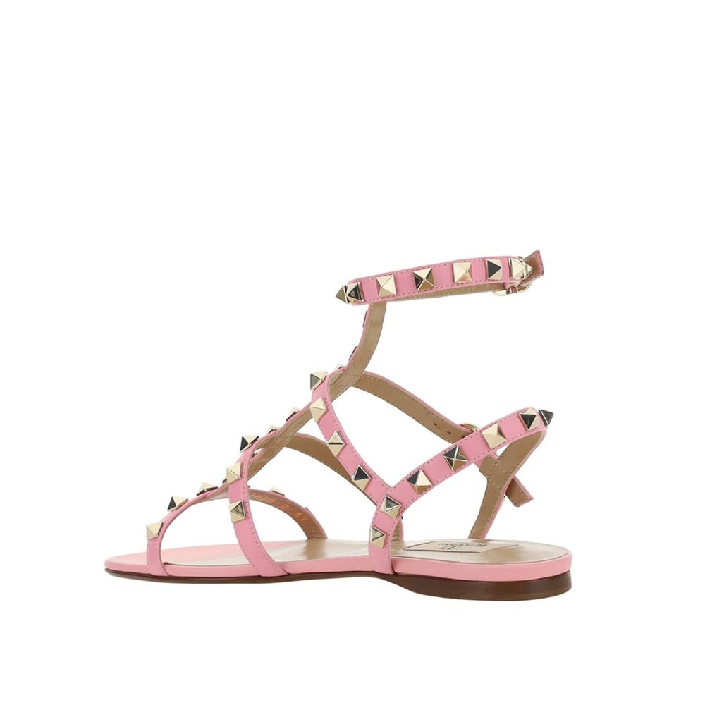 Valentino Garavani Multicolor Calfskin Flat Sandals
