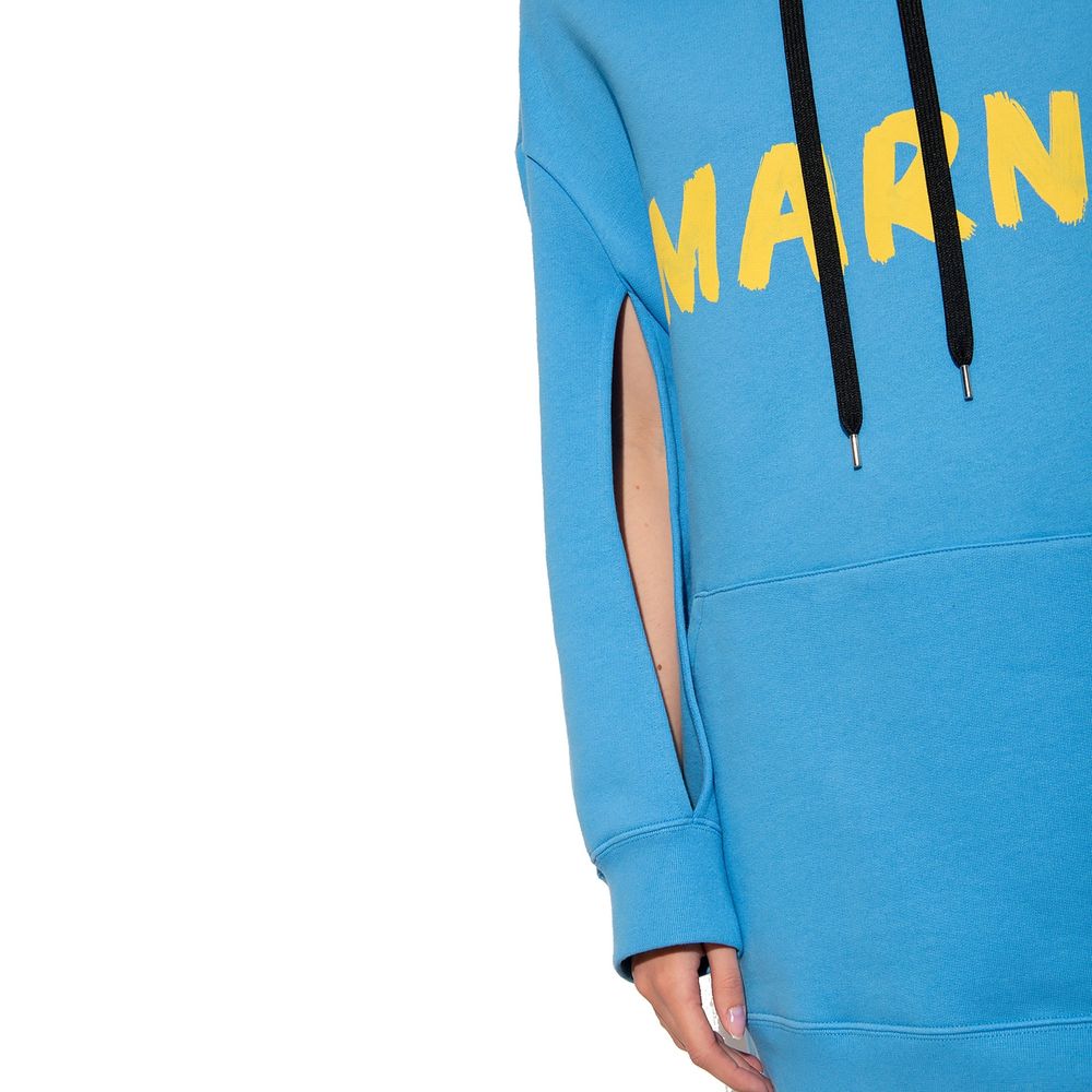 Marni Blue Cotton Sweatshirt