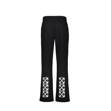 Off-White Black Cotton Athletic Pants