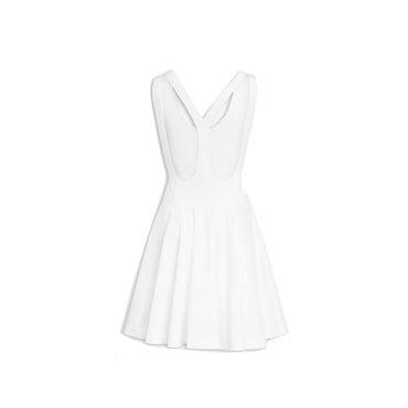 Alaïa White Cotton Casual Dress