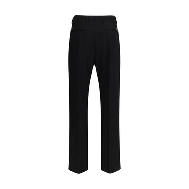 Valentino Black Fleece Wool Dress Pants