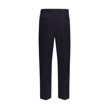 Prada Blue Cotton Dress Pants