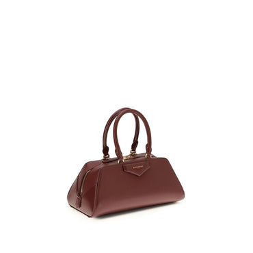 Givenchy Bordeaux Calf Leather Bos Taurus Handbag - handbag with a visible brand logo on a white background
