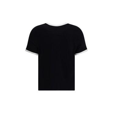Versace Black Viscose T-Shirt