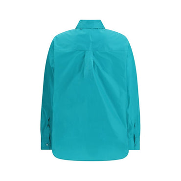 Fendi Light Blue Silk Dress Shirt