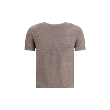 Lisa Yang Brown Cashmere T-Shirt