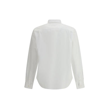 Prada White Fleece Wool Dress Shirt