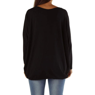 Met Black Viscose T-Shirt