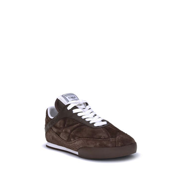 Chloé Brown Calf Leather Bos Taurus Low Top Sneakers