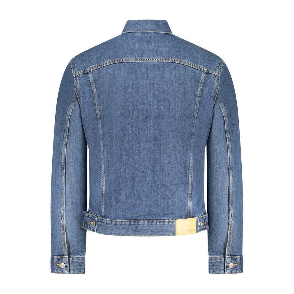 Pepe Jeans Blue Cotton Denim Jacket