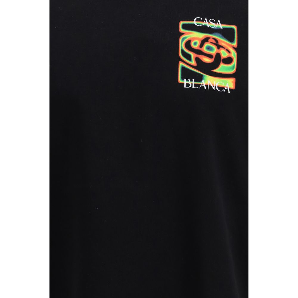 Casablanca Black Cotton T-Shirt