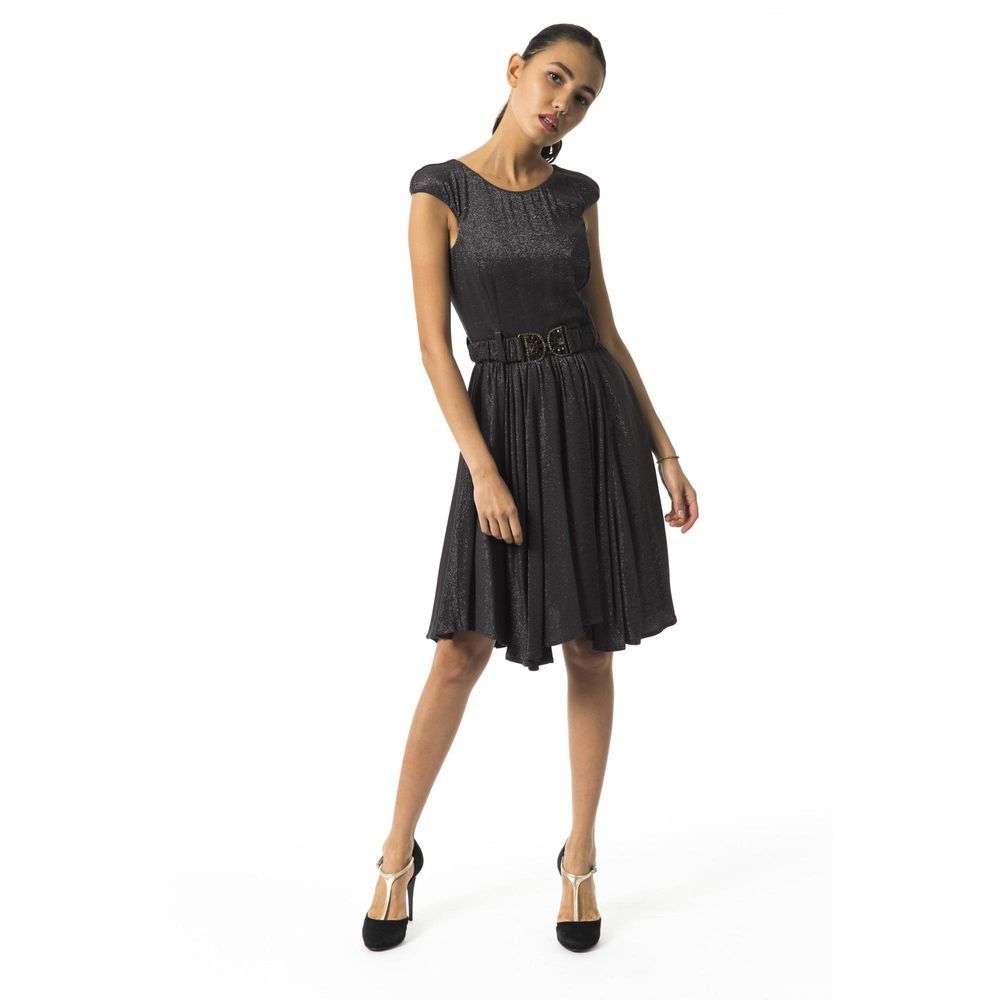 BYBLOS Gray Viscose Casual Dress