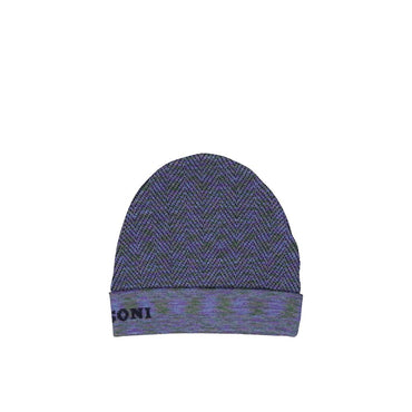 Missoni Purple Wool Beanie