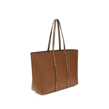 Valentino Garavani Brown Calfskin Tote Bag