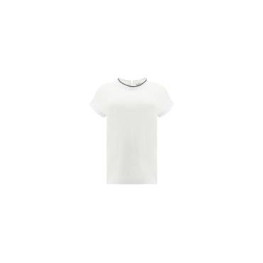 Brunello Cucinelli White Elastane T-Shirt