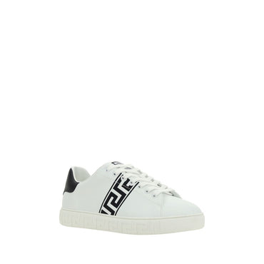 Versace White Rubber Low Top Sneakers