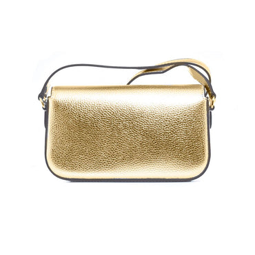 Michael Kors Gold Leather Crossbody Bag
