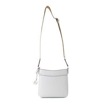Michael Kors White Canvas Shoulder Bag