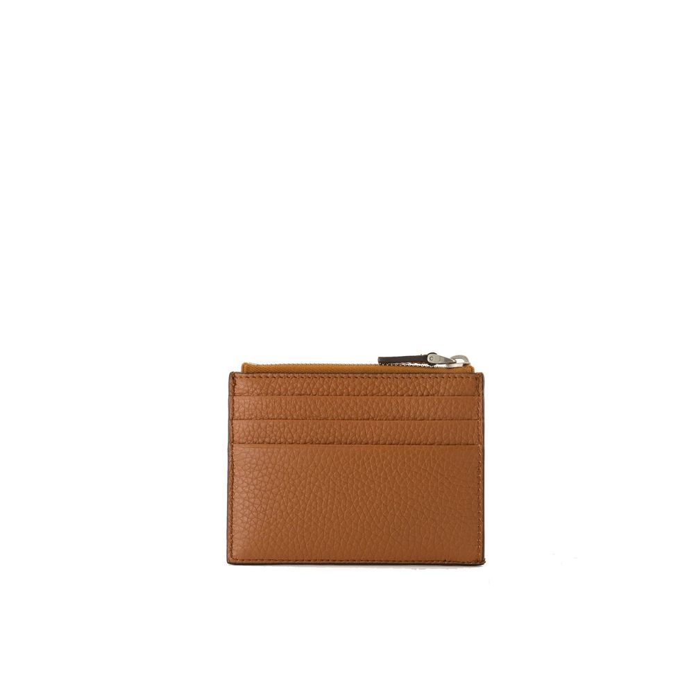 Valentino Garavani Brown Calfskin Cardholder