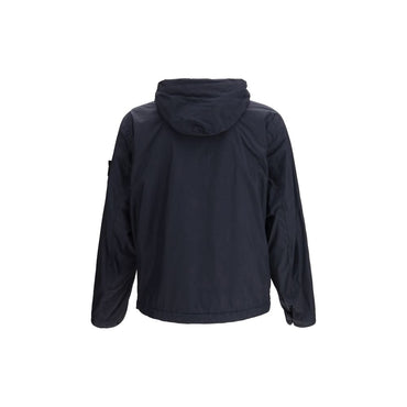 Stone Island Blue Polyamide Coat