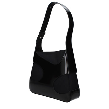 Salvatore Ferragamo Black Fabric Shoulder Bag