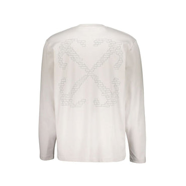 Off-White White Cotton Long Sleeve T-Shirt
