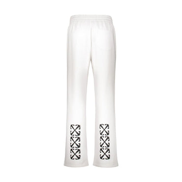 Off-White White Cotton Athletic Pants
