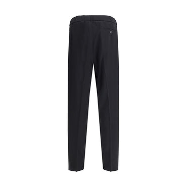 Giorgio Armani Black Cotton Casual Pants