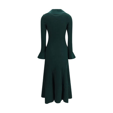 Self-Portrait Bicolor Viscose Casual Dress