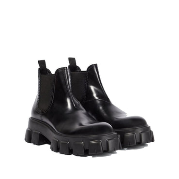 Prada Black Calfskin Chelsea Boots