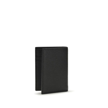 Valentino Garavani Black Calf Leather Bos Taurus Wallet