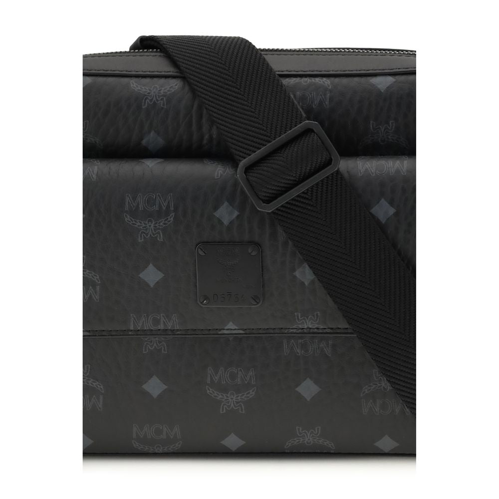 MCM Black Fabric Shoulder Bag